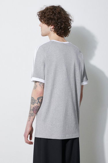 Tričko adidas Originals 3 Stripe Tee Šedá | IA4848, 2