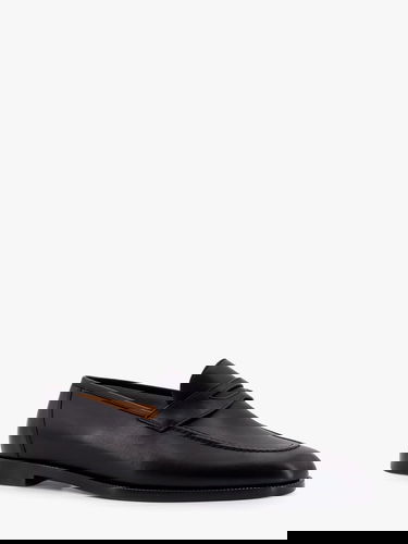 Tenisky a topánky Loro Piana Black Leather Loafers Čierna | FAP54288000, 1