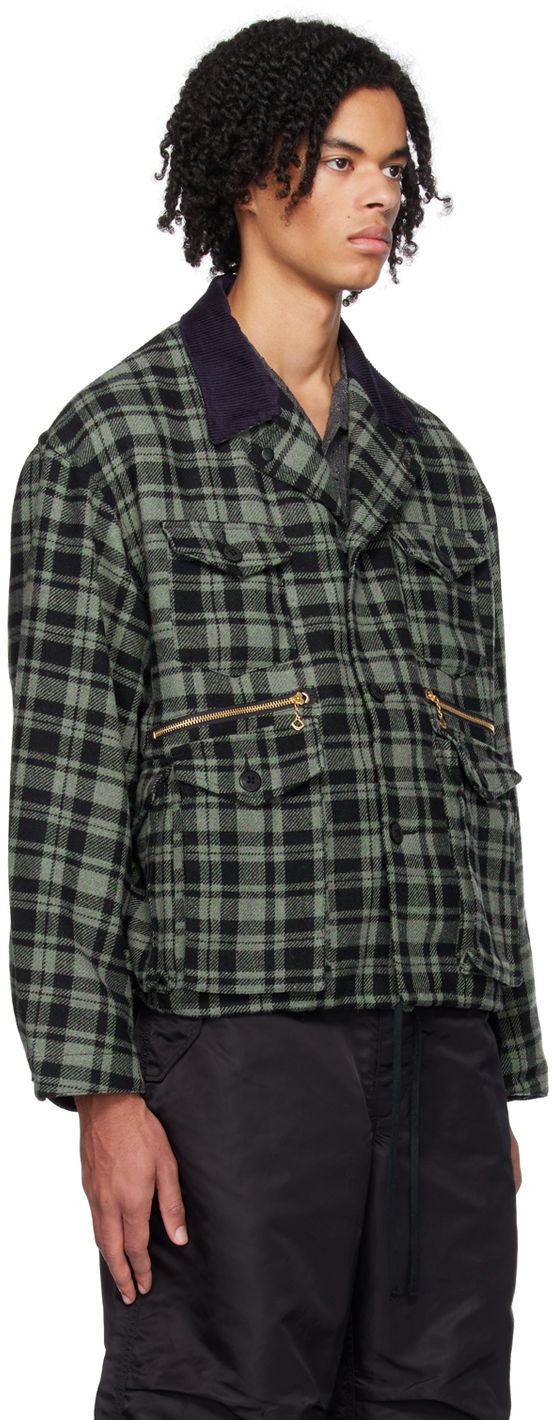 Bunda BEAMS BEAMS PLUS Fishing Plaid Jacket Zelené | 38180377791, 1