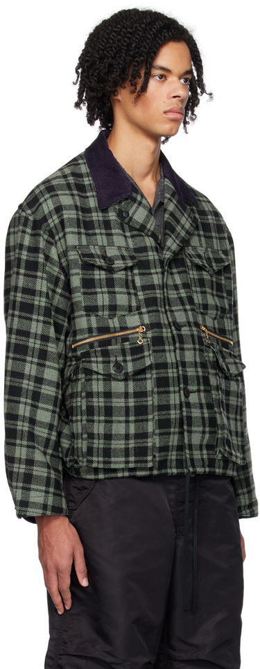 Bunda BEAMS BEAMS PLUS Fishing Plaid Jacket Zelené | 38180377791, 1