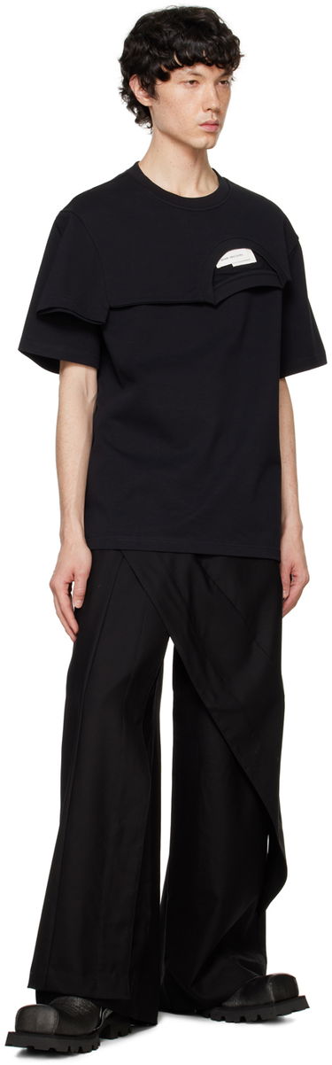 Tričko Feng Chen Wang Feng Chen Wang Double Collar T-Shirt Čierna | FF12TSH715B, 3