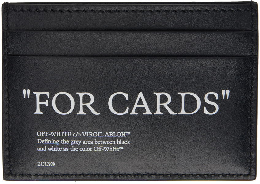 Black Quote Bookish Card Holder