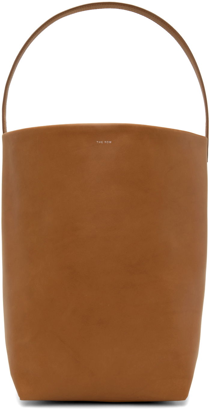 Tote bag The Row Large Leather Tote Bag Hnedá | W1273-L72, 0