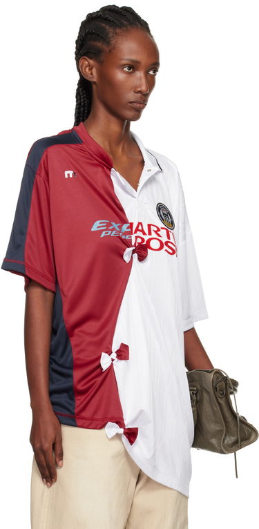 Tričko Martine Rose Martine Rose Collage Football Top Červená | 189JT14053, 1