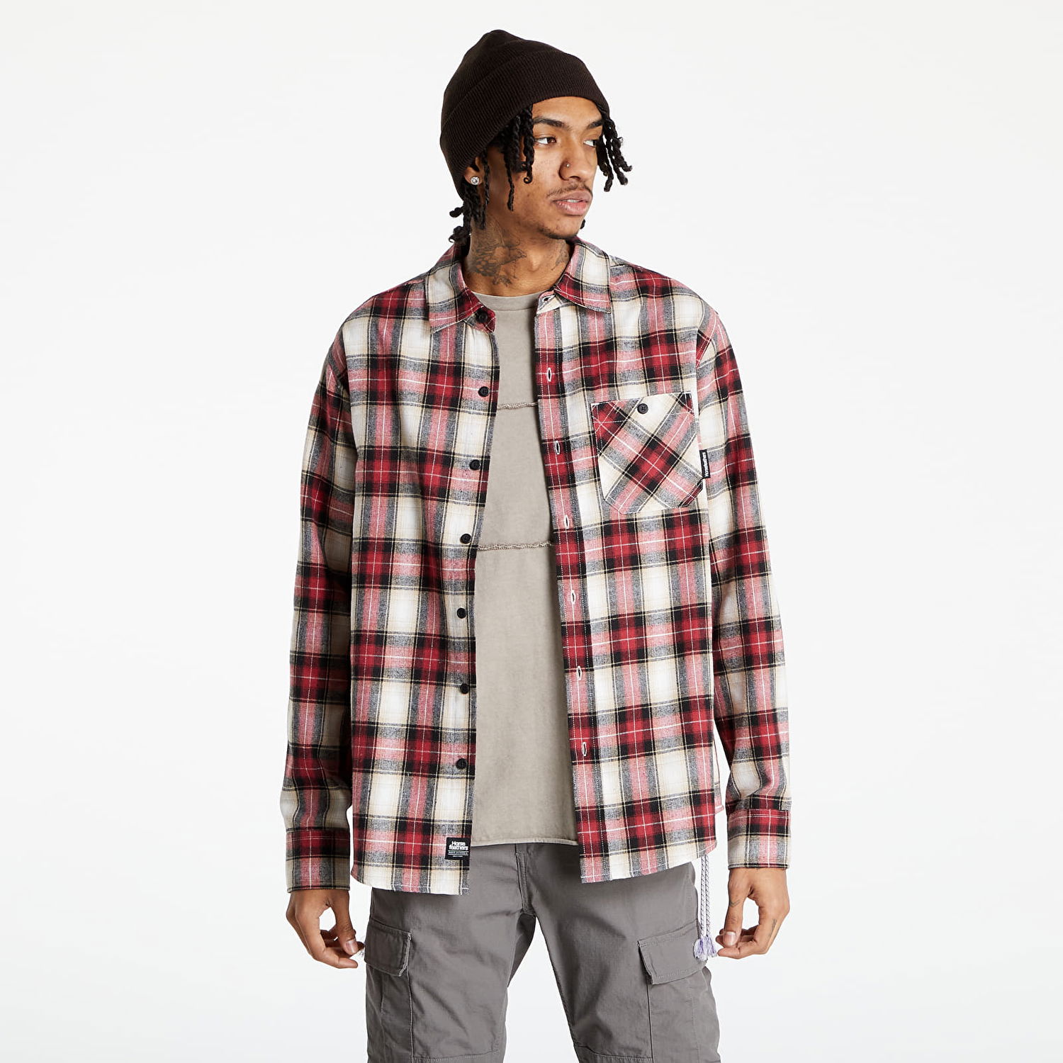 Košeľa Horsefeathers Melvin Shirt Červená | SM1220A, 1