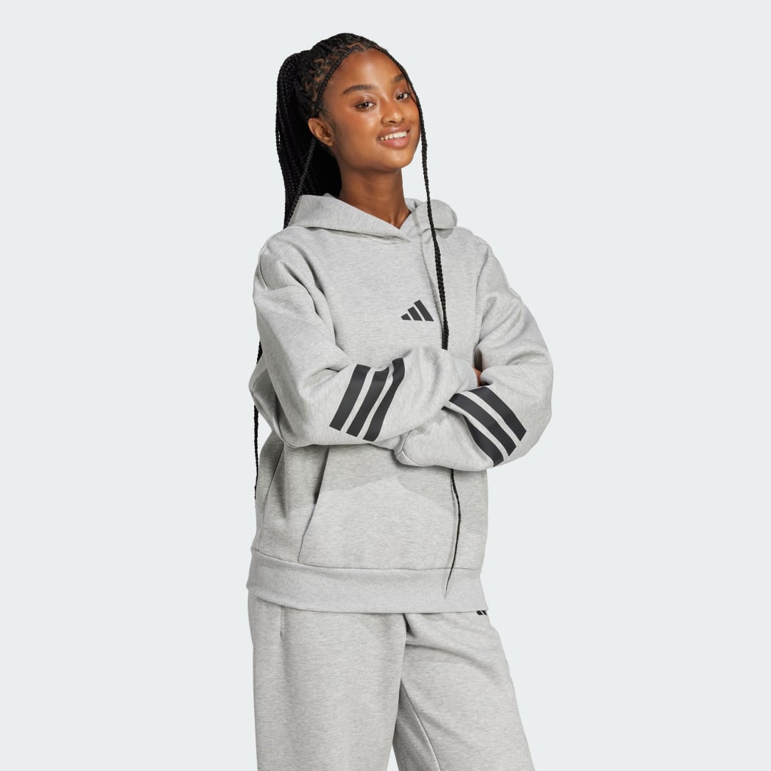 3-Stripes Hoodie with Drawstring