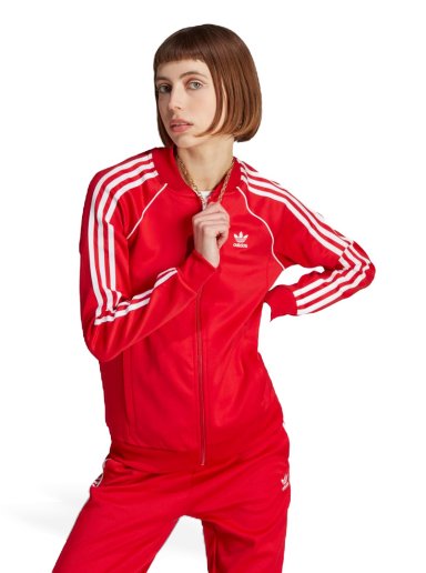 Bunda adidas Originals Adicolor Classics SST Track Top Červená | IK4032