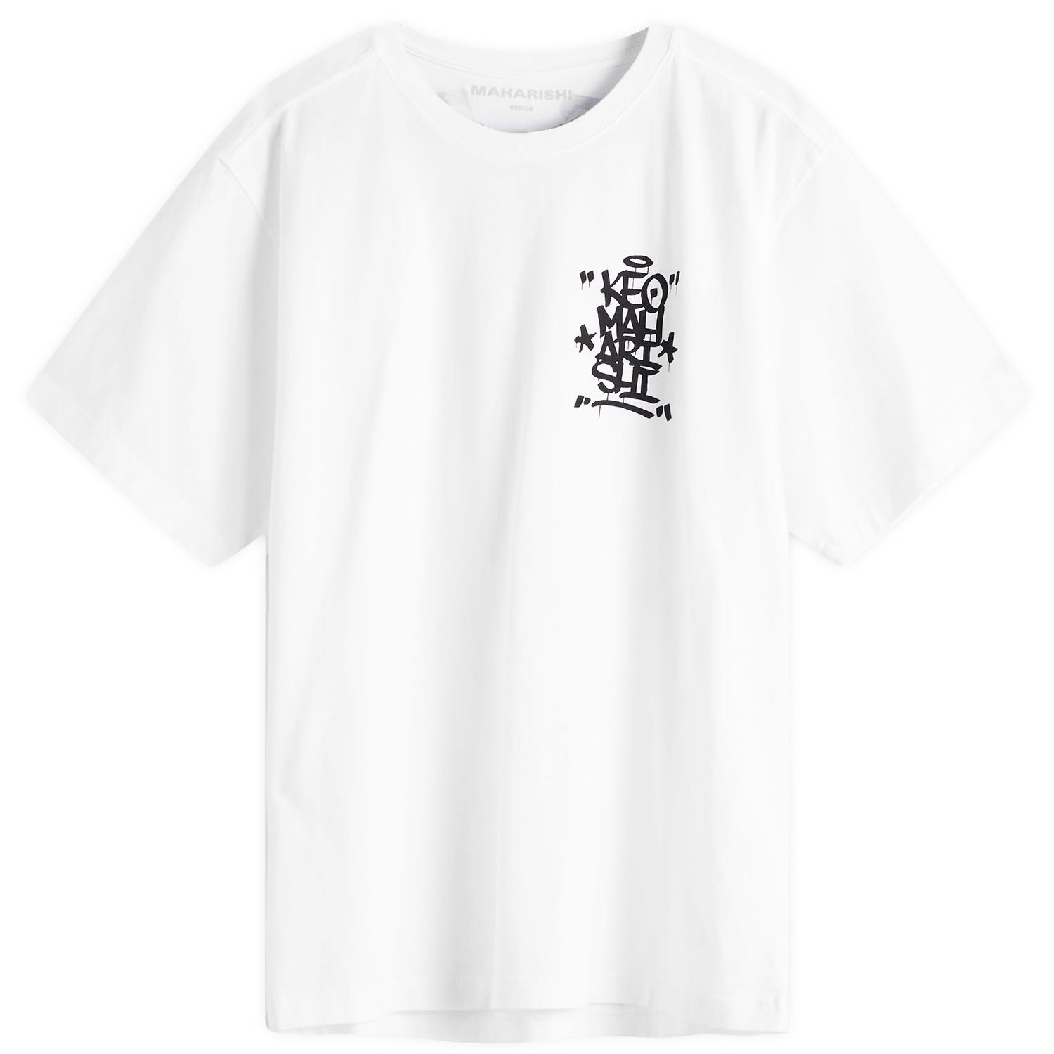 Tričko Maharishi Maharishi Keo Graphic T-Shirt, Size Large Biela | 1465-WHT, 1