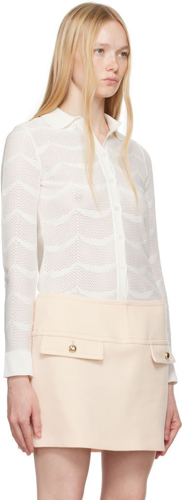 Sveter Tom Ford TOM FORD Knitted Polo Shirt Biela | CAK373-YAX844, 1