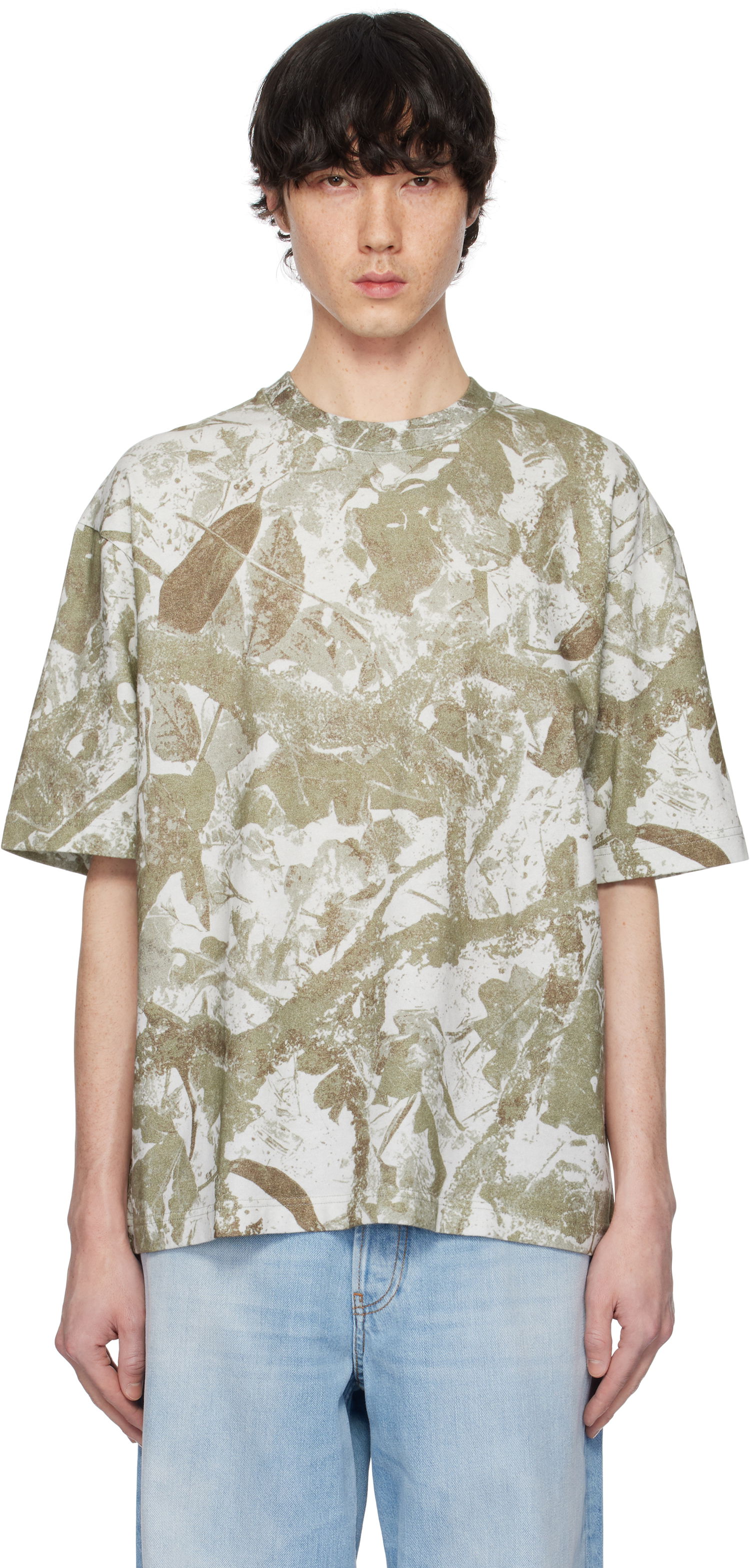 Tričko Acne Studios Acne Studios Relaxed Fit Crew Neck T-Shirt Zelené | CL0315-, 0