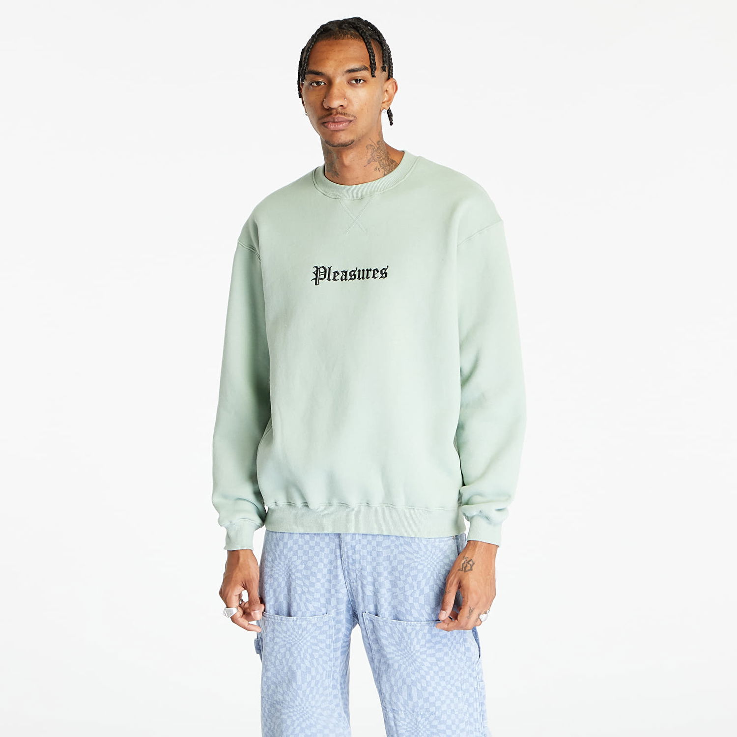 Mikina Pleasures Recipe Crewneck Mint Zelené | P23F021 MINT, 0
