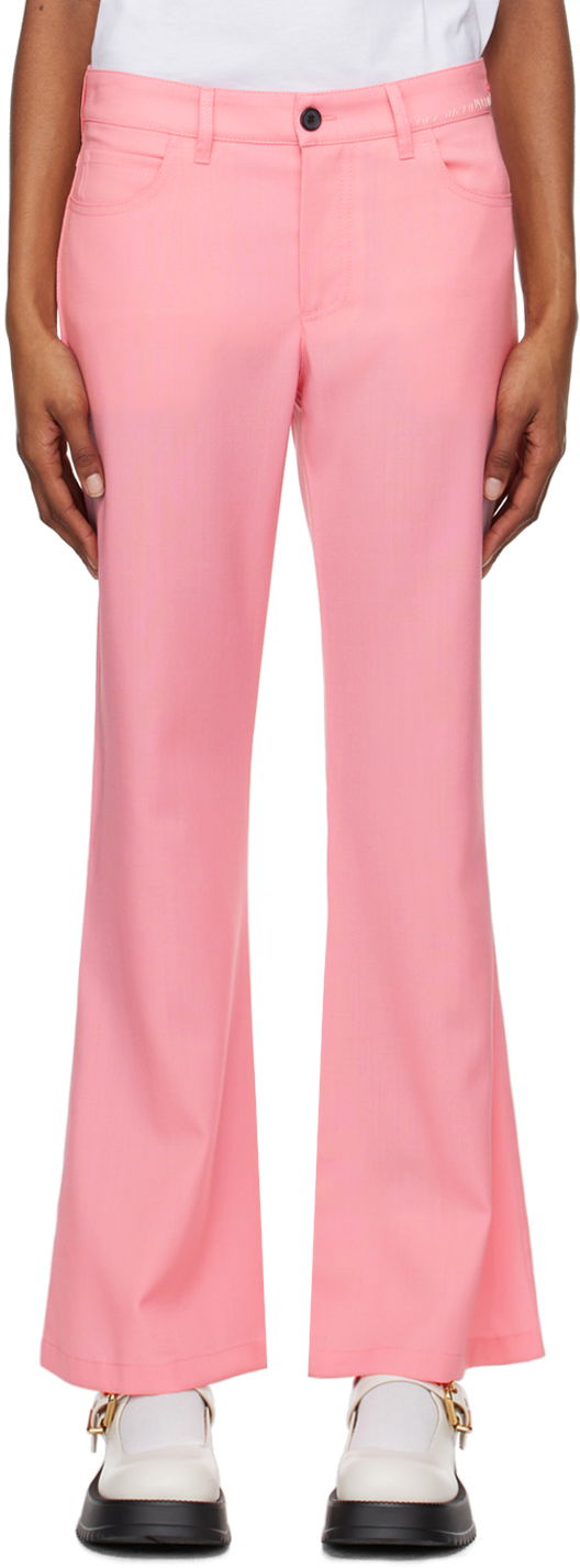 Nohavice Marni Marni Flared Trousers Ružová | PAMA0491S0 UTWA20, 0