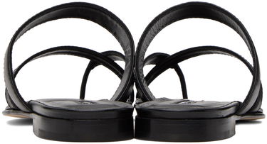 Doplnky Manolo Blahnik Manolo Blahnik Susa Leather Toe-Ring Sandals Čierna | 418-0317, 1