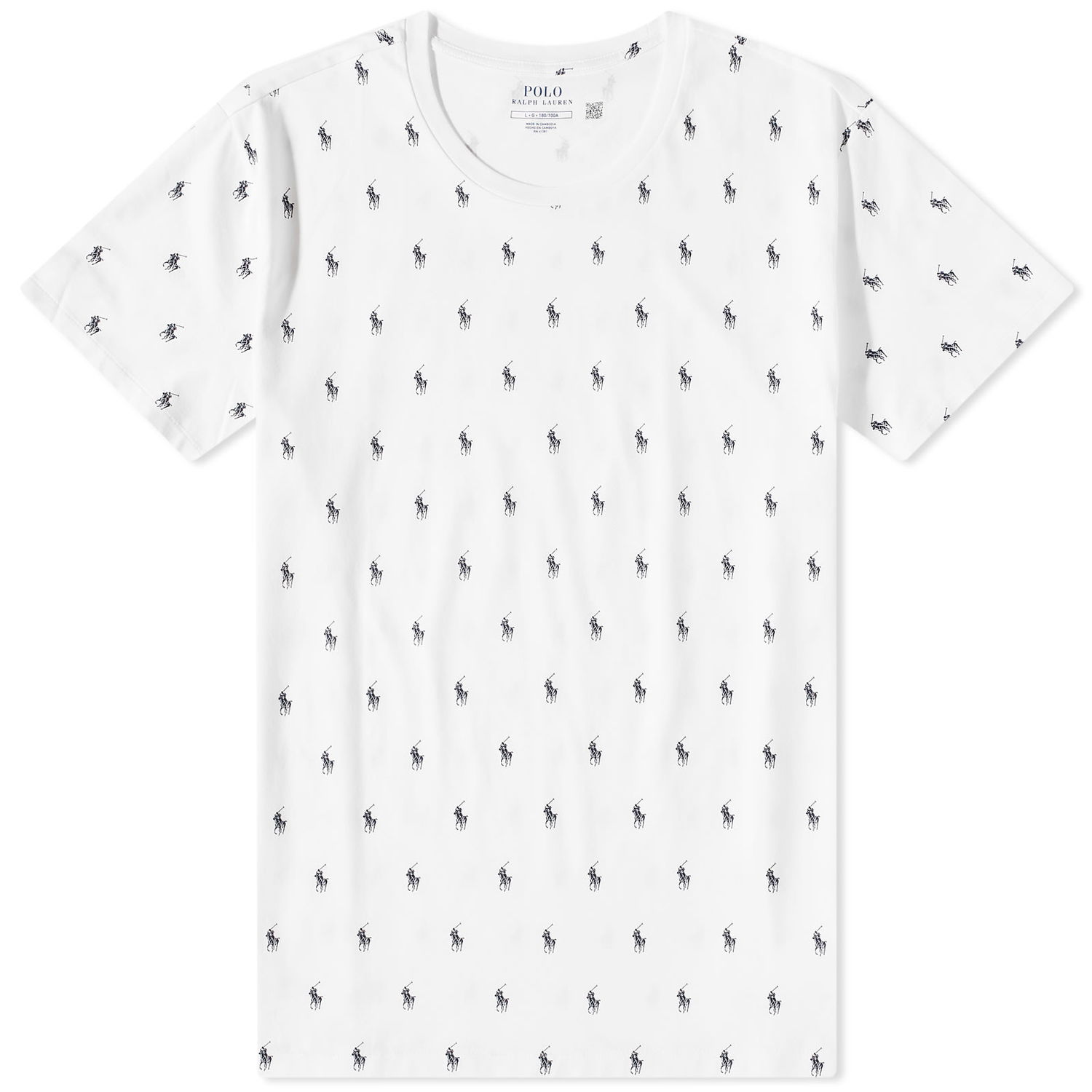 Tričko Polo by Ralph Lauren All Over Pony Sleepwear Tee Biela | 714899612001, 0