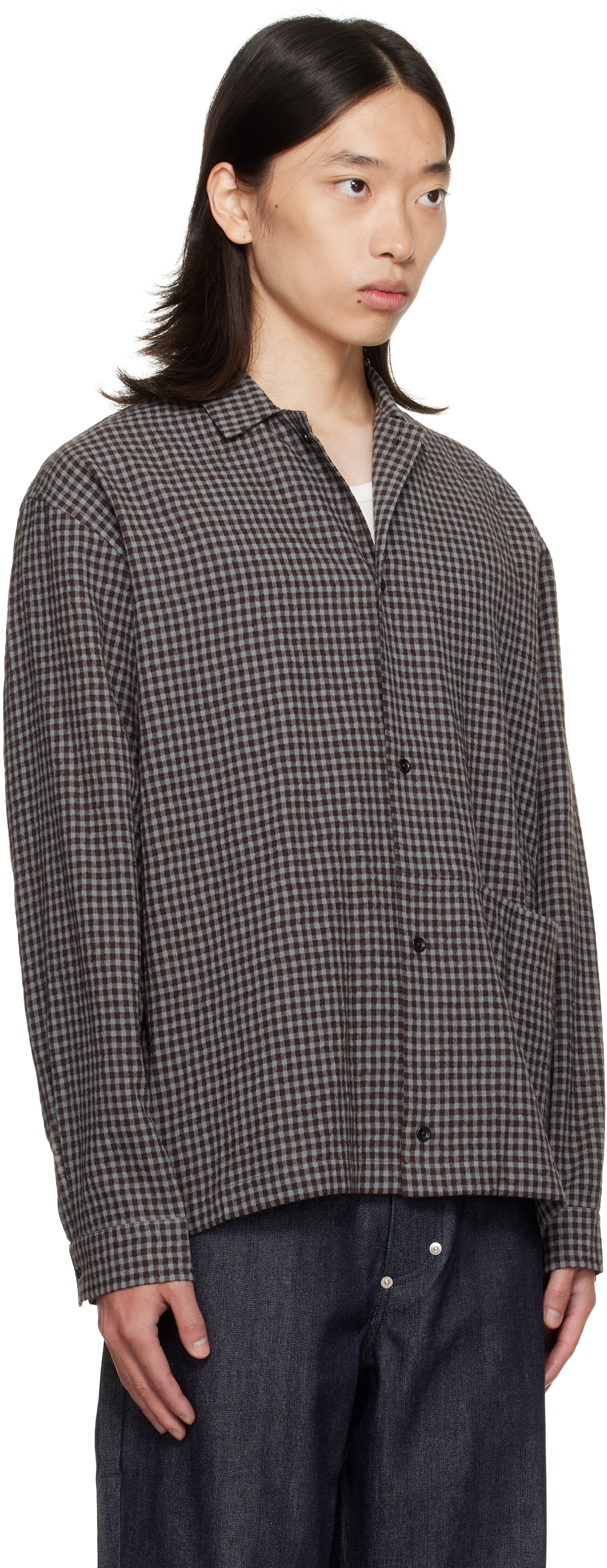 Košeľa sage NATION SAGE NATION Siesta Check Button-Down Shirt Hnedá | S139 SIESTA SHIRT WOOL COTTON, 1