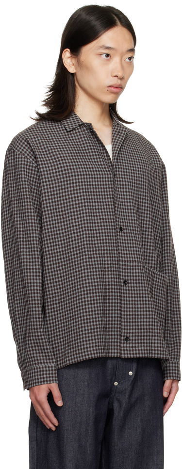 Košeľa sage NATION SAGE NATION Siesta Check Button-Down Shirt Hnedá | S139 SIESTA SHIRT WOOL COTTON, 1