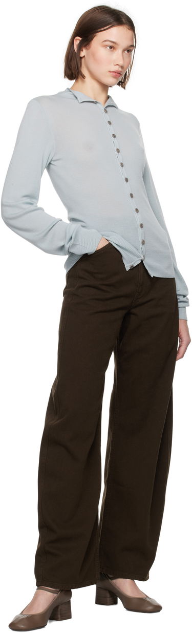 Sveter LEMAIRE Lemaire Fitted Seamless Cardigan Modrá | TO1277 LK1032, 3