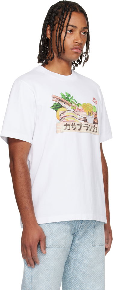 Tričko Casablanca Casablanca Ingredients Graphic Print T-Shirt Biela | M-AW25-JTS-001-03, 3