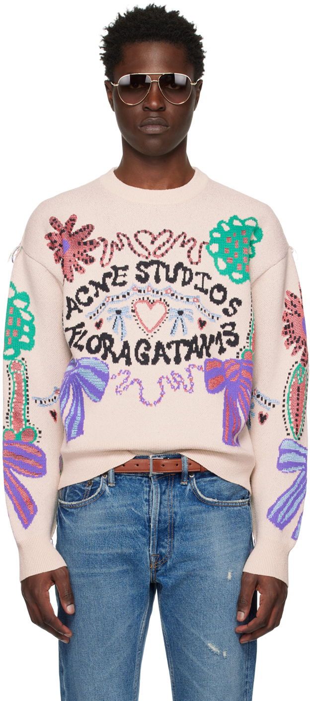 Sveter Acne Studios Floragatan Sweater Ružová | B60261-, 0