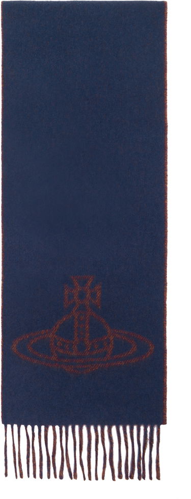 Šál Vivienne Westwood Single Orb Double Scarf Modrá | 81030006-W00ZH-, 0