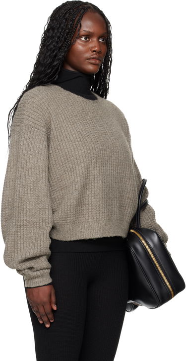 Sveter Fear of God ESSENTIALS Holiday Heavy Waffle 90s Crewneck Sweater Šedá | 192HO257332FW, 1