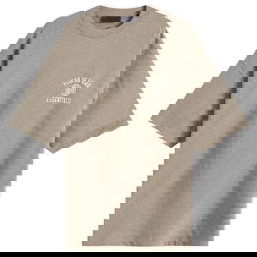 Tričko Fear of God Fear of God Essentials Crest Logo T-Shirt Size Large Hnedá | 125HO244191F, 1