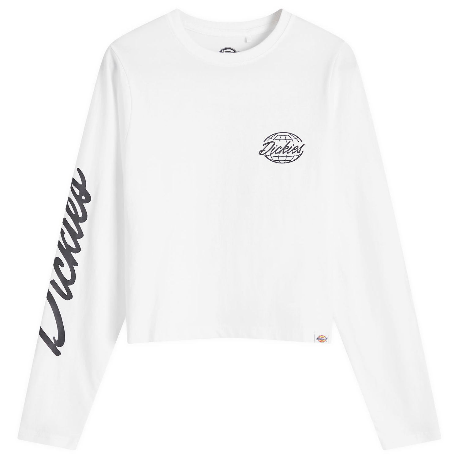 Tričko Dickies Globe Long Sleeve T-Shirt Biela | DK0A863O-100, 0