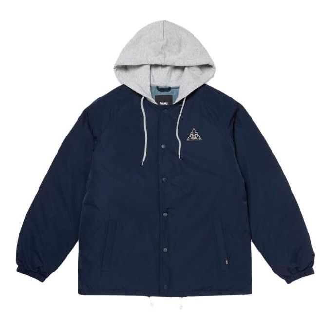 Bomber bunda Vans Hooded Coach Jacket Modrá | VN000FBYLKZ, 0