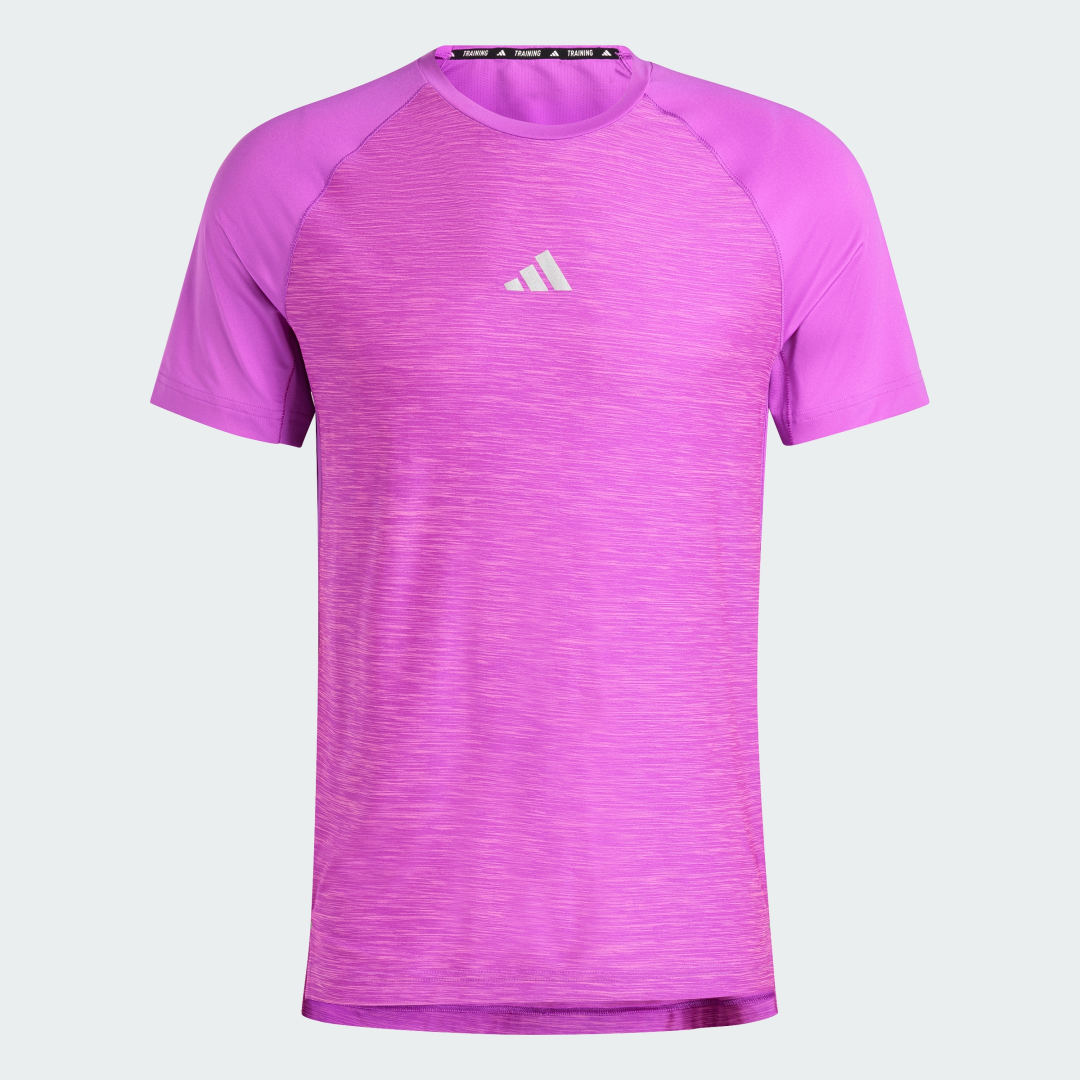 Tričko adidas Performance Gym+ Training 3-Stripes Fialová | IW5892, 1