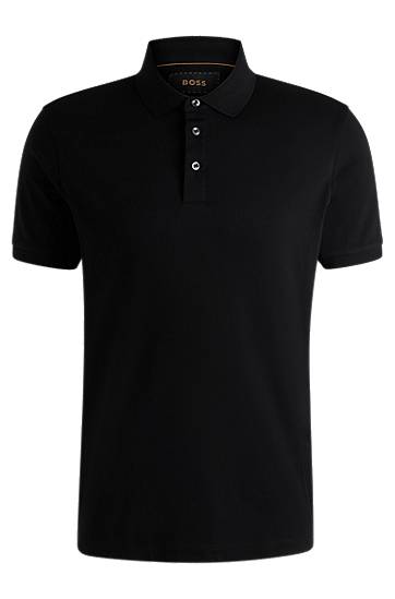Polo tričko BOSS BOSS Regular-Fit Polo Shirt Čierna | 50494980, 0
