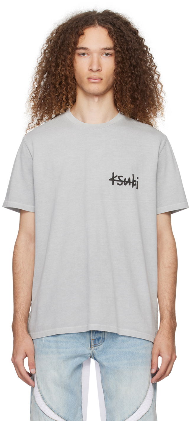 Tričko Ksubi Lock Up Kash T-Shirt Šedá | MPS24TE002, 0