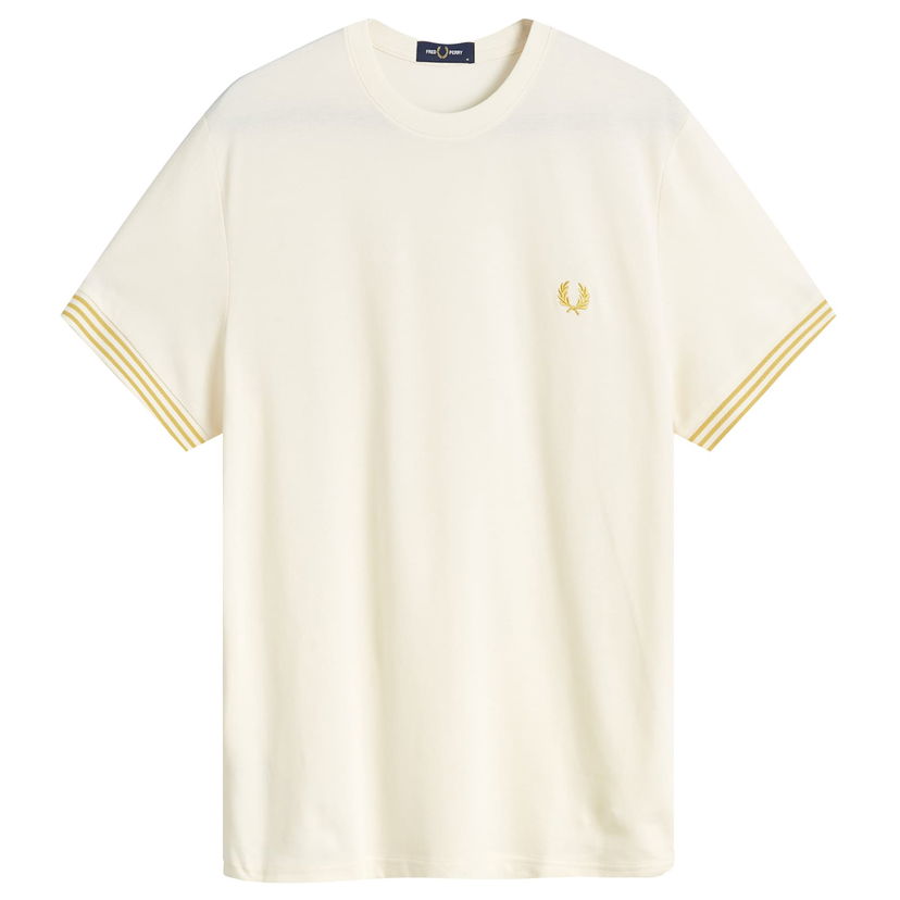 Tričko Fred Perry Striped Cuff T-Shirt Béžová | M7707-R96