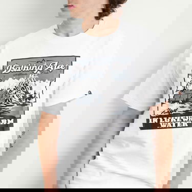 Tričko BAPE Bathing Ape Base Camp Graphic Tee Biela | 001TEL801052M-WHT, 5