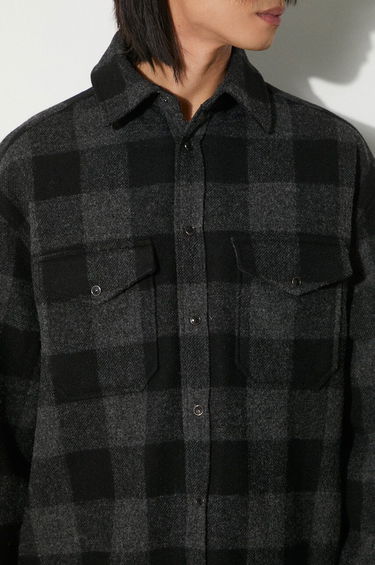 Košeľa VETEMENTS VETEMENTS Flannel Shirt Jacket Šedá | UE64SH260BG, 5