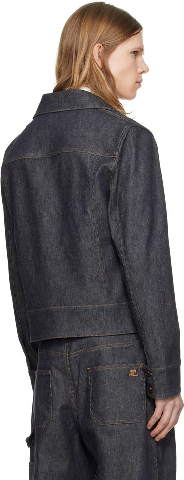 Bunda Courrèges Courrèges Utility Trucker Denim Jacket Modrá | 125DBL250DE0035, 2