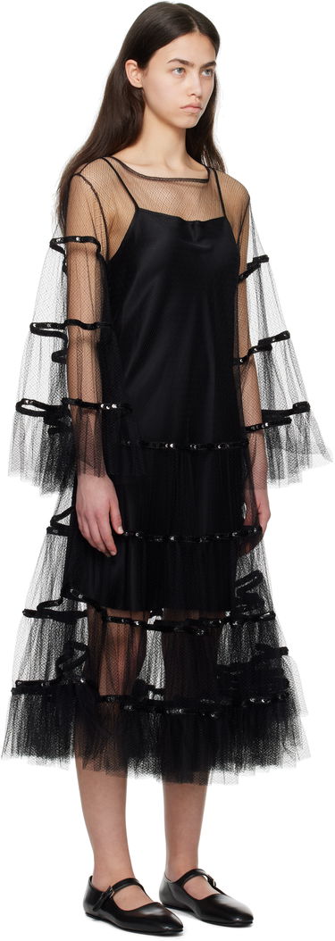 Šaty Bode Bode Swan Midi Dress Čierna | WRS25DR030, 1