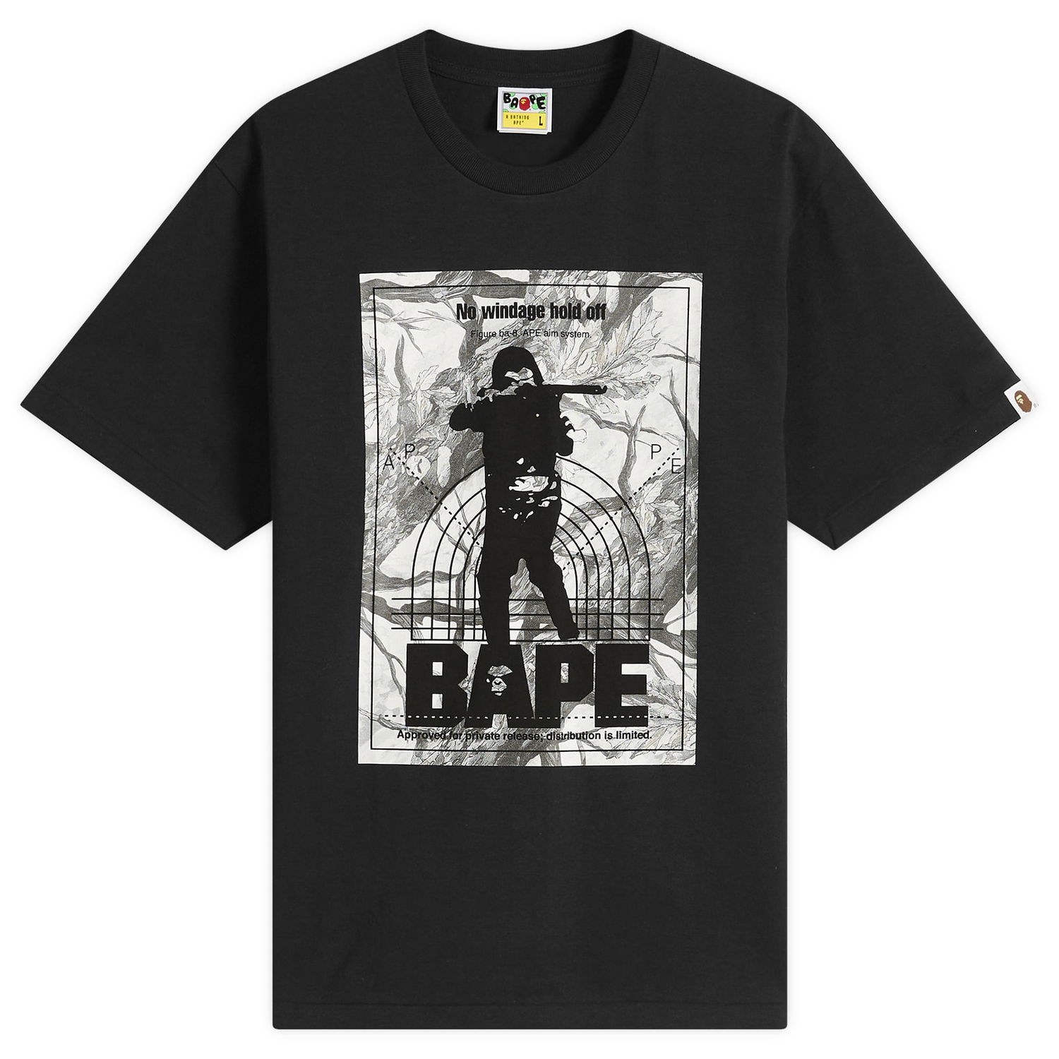 Tričko BAPE Tree Edge Camo Hunting T-Shirt Čierna | 001TEL801033M-BLK, 0