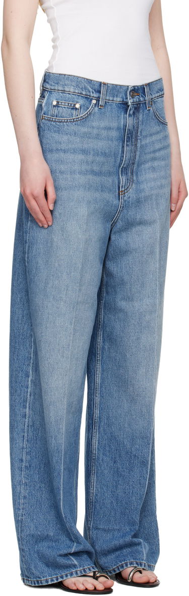 Džínsy Stella McCartney Stella McCartney Faded Wide-Leg High-Rise Jeans Modrá | 6D04133SQH27, 1