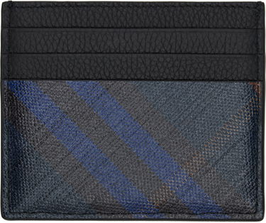 Peňaženka Burberry Burberry Tall Check Card Holder Čierna | 8112344, 1