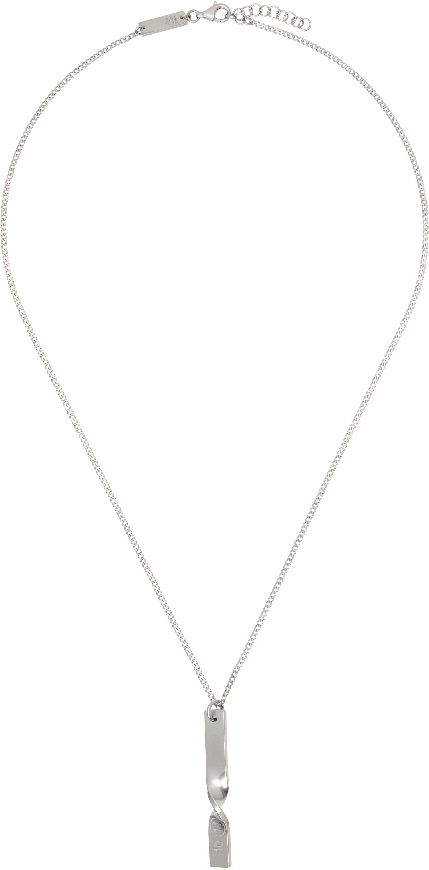 Náhrdelník Maison Margiela Maison Margiela Logo Pendant Necklace Metalická | SM1UU0020 S12975, 0