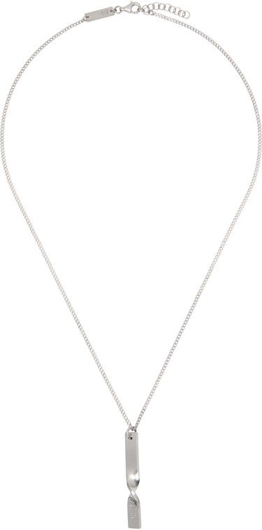 Náhrdelník Maison Margiela Maison Margiela Logo Pendant Necklace Metalická | SM1UU0020 S12975, 0