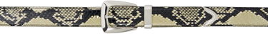 Opasok Khaite Khaite Benny Snakeskin Belt Béžová | 10012-803, 0