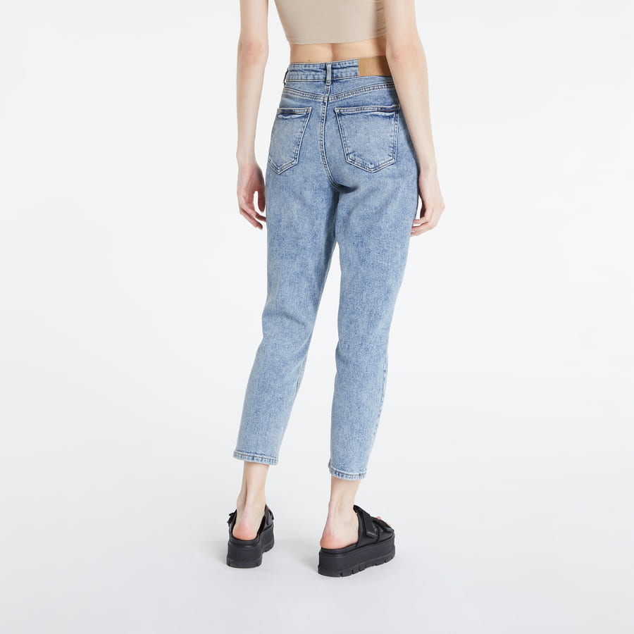 Džínsy Noisy May NMKATY High Waisted Mom Jeans Modrá | 27019283, 1