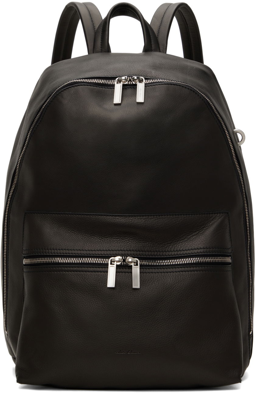 Batoh Rick Owens Rick Owens Porterville Leather Backpack Čierna | RA02D0571 LCN, 0