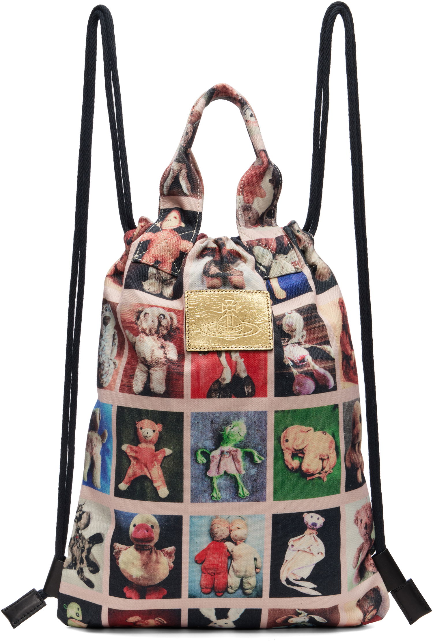 Batoh Vivienne Westwood Vivienne Westwood Teddies Pippa Canvas Drawstring Backpack Ružová | 4A020005U-W016R-, 0