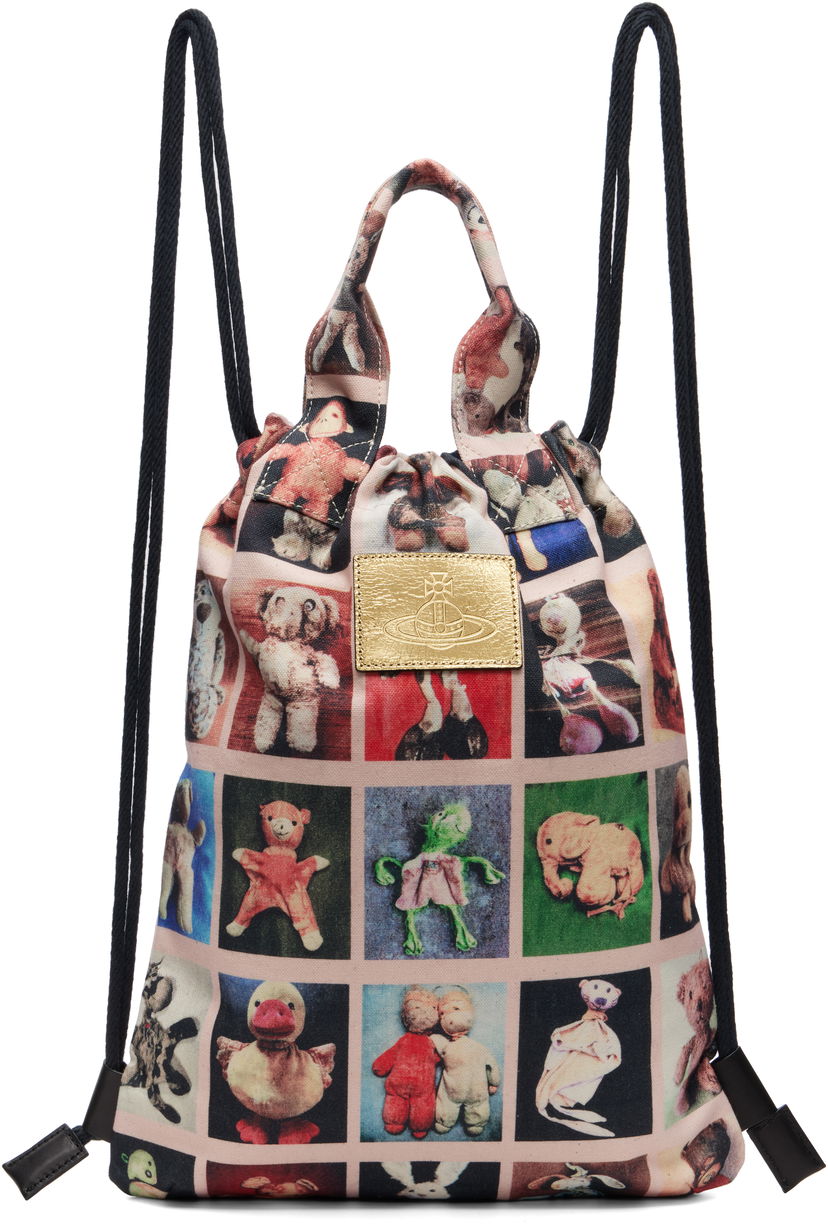 Batoh Vivienne Westwood Vivienne Westwood Teddies Pippa Canvas Drawstring Backpack Ružová | 4A020005U-W016R-