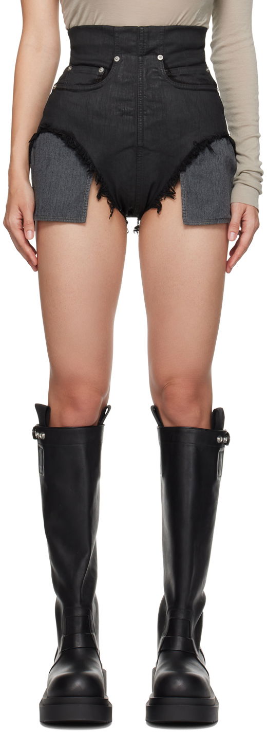 Šortky Rick Owens Porterville Dirt Cutoffs Denim Shorts Čierna | DS02D2313 SBW, 0