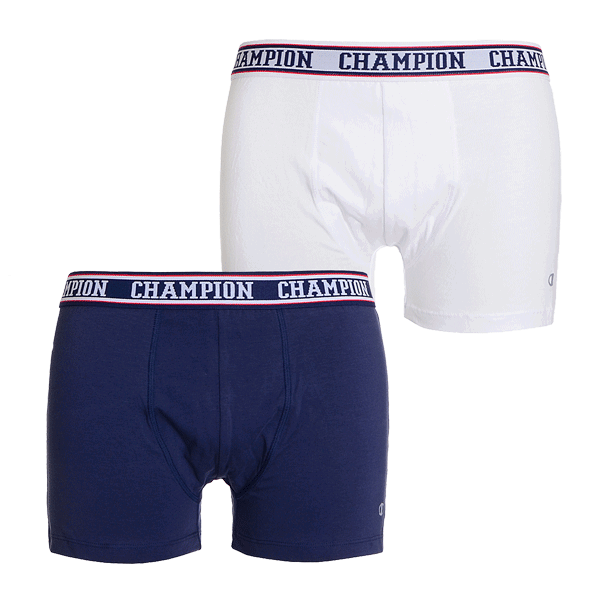 Boxerky Champion Champion 2 Pack Boxer Shorts Biela | CHA201M092-02