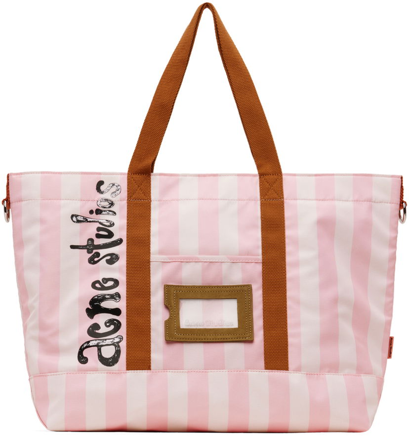 Tote bag Acne Studios Striped Tote Bag Ružová | C10198-