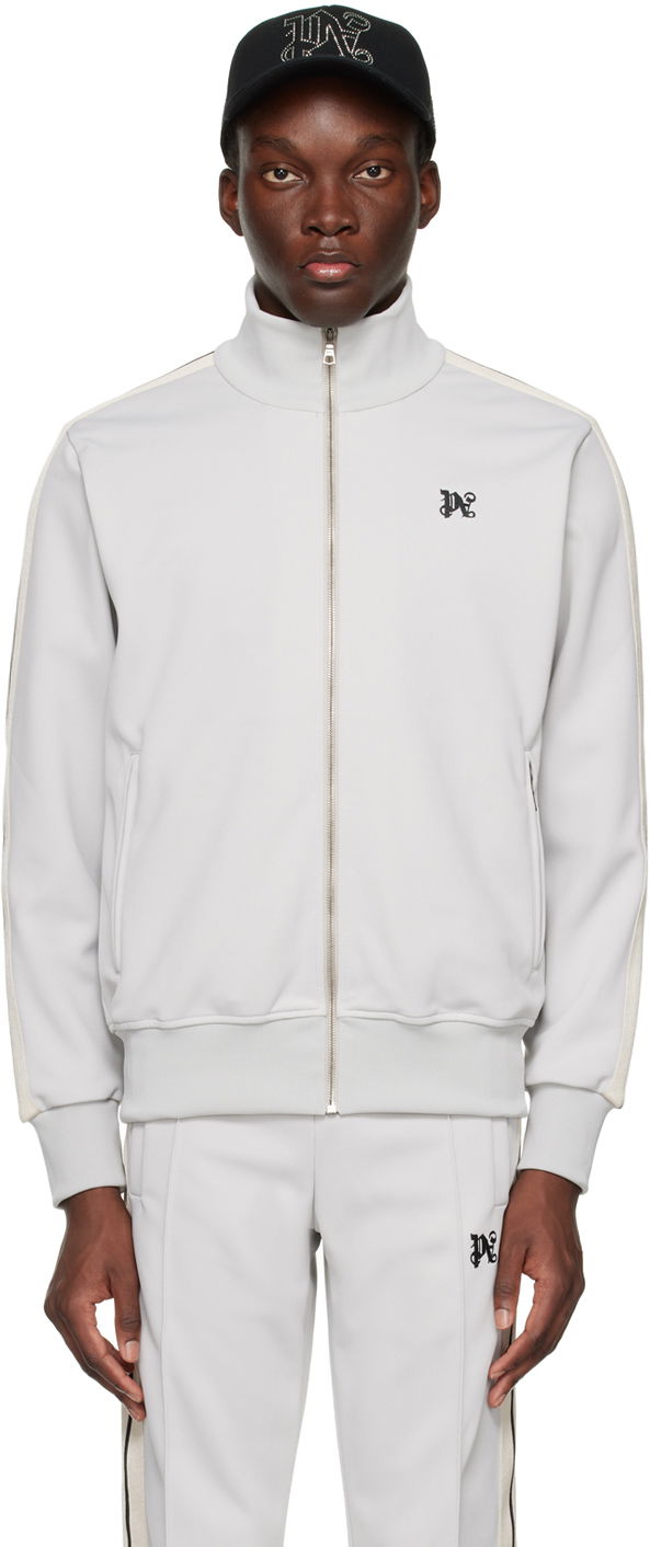 Bunda Palm Angels Monogram Track Jacket Šedá | PMBD058R24FAB0010510, 0